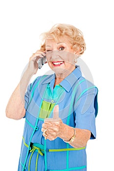 Senior Cellphone User - Good Reception