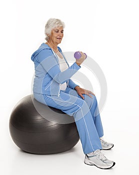 Senior Citizen Working Out