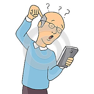Senior Confused With Smartphone