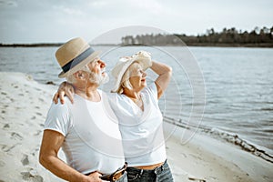 Senior couple on the beach