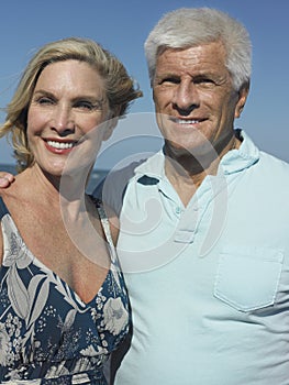 Senior Couple On Beach Vacation