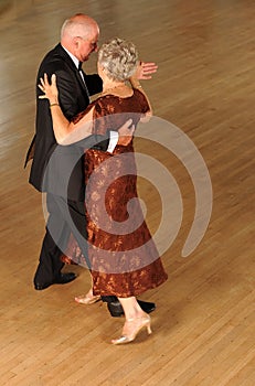 Senior couple dancing