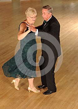 Senior couple dancing