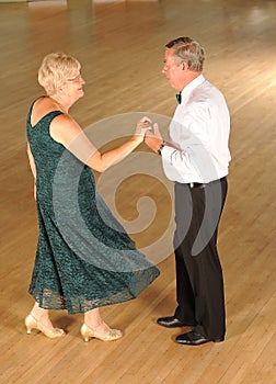 Senior couple dancing