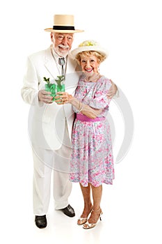 Senior Couple on Derby Day