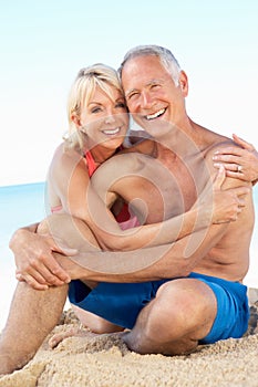 Senior Couple Enjoying Beach Holiday