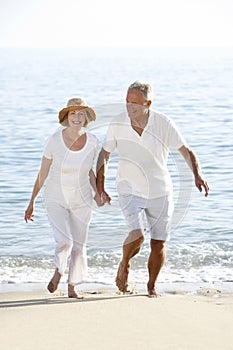 Senior Couple Enjoying Beach Holiday