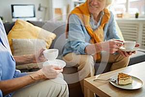 Senior Couple Enjoying Tea