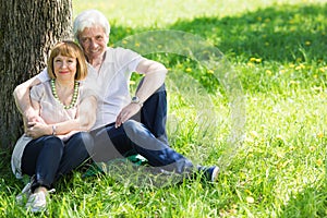 Senior couple enjoying togetherness