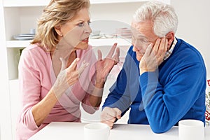 Senior Couple Having Argument