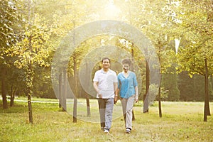 Senior Couple Outdoor Portrait