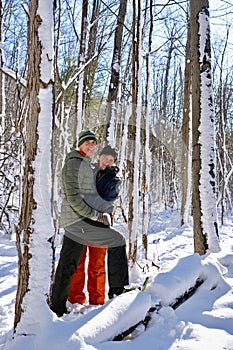 Senior couple outdoors