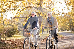 Senior couple outdoors