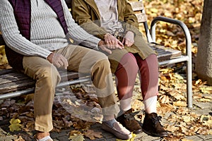 Senior couple at the park
