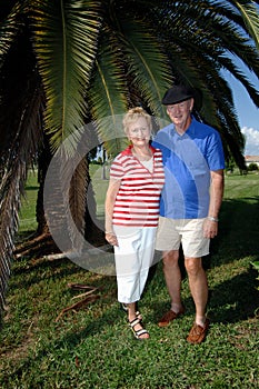 Senior couple portrait