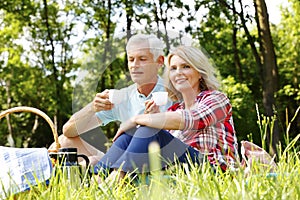 Senior couple portrait