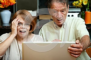 Senior couple shocked at the content on their comp