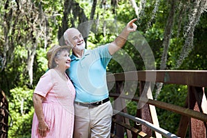 Senior Couple Sightseeing