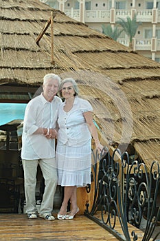 Senior couple on vacation