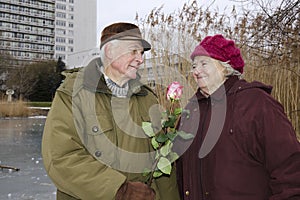 The senior couple on Valentines day