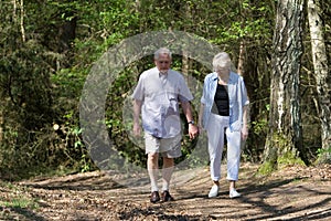 Senior couple walking img