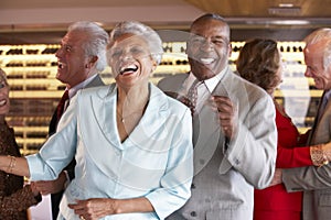Senior Couples Dancing At A Nightclub