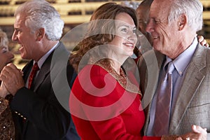 Senior Couples Dancing At A Nightclub