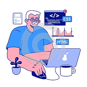Senior developer. Oldman programming and coding. Developing
