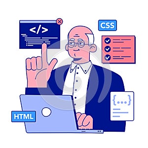 Senior developer. Oldman programming and coding. Developing