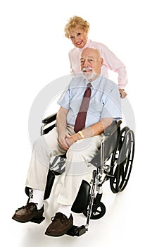 Senior Disabled Man & Wife