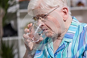 Senior drinking water