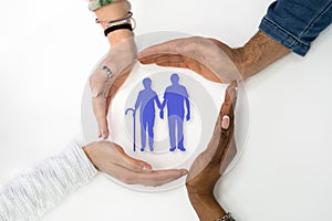 Senior Family Couple Insurance Protection