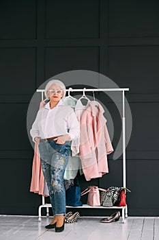 Senior fashion trend elderly woman personal style