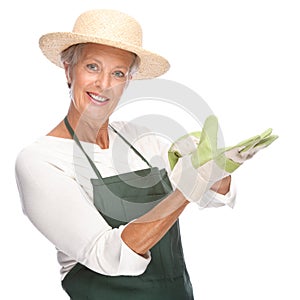 Senior gardener