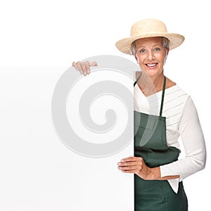 Senior gardener