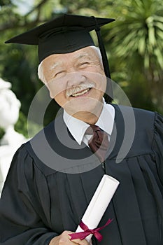 Senior Graduate outside portrait