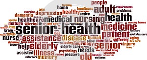 Senior Health word cloud