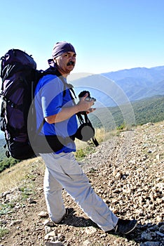 Senior hiker