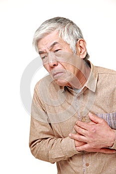 Senior Japanese man heart attack