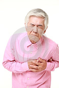Senior Japanese man heart attack