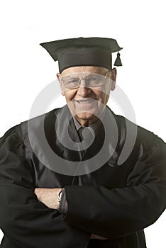 Senior judge smiling at you