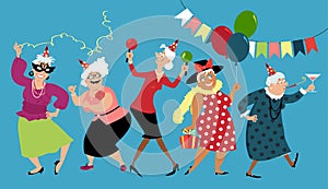 Senior ladies celebrate