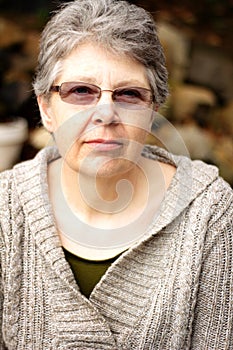 Senior Lady with Glasses