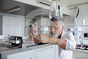 Senior male researcher in a lab