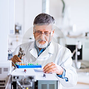 Senior male researcher in a lab