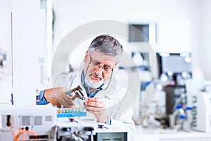 Senior male researcher in a lab