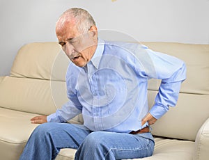 Senior man with Back pain