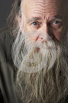 Senior Man With Long Beard