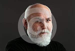 Senior Man. Portrait of a Mature Man Smiling at the Camera.