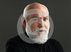 Senior Man. Portrait of a Mature Man Smiling at the Camera.